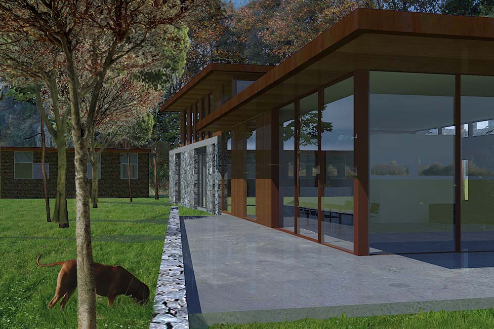 Nieuwbouw bosvilla op een landgoed in Wapserveen, Drenthe